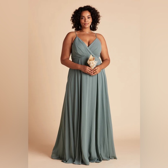 Birdy Grey Kaia Dress in Chiffon Sea Glass - Picture 1 of 5